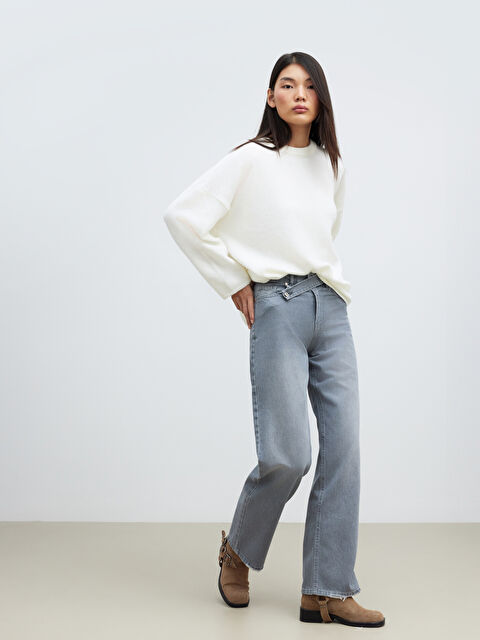 LCW Vision Wideleg Kadın Jean Pantolon	 - W5OP03Z8-DC4