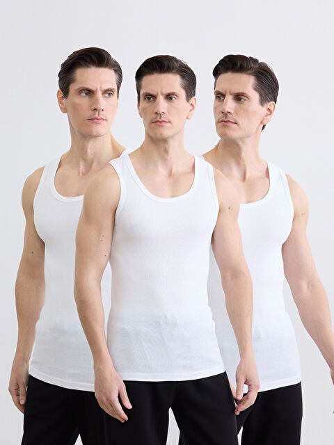 LC WAIKIKI U Yaka Penye Erkek Atlet 3'lü - W5OP58Z8-VC4