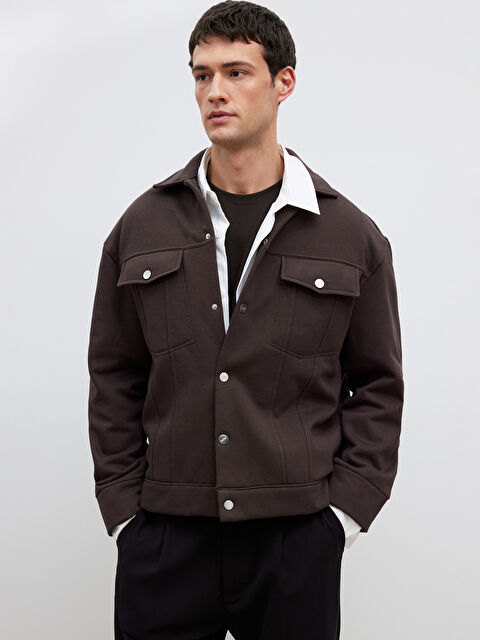 LCW Vision Rahat Kalıp Erkek Gömlek Ceket - W5OP79Z8-CT9