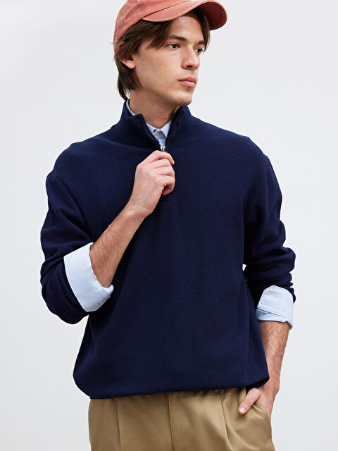 LCW Vision Dik Yaka Erkek Triko Kazak - W5OQ46Z8-CRP