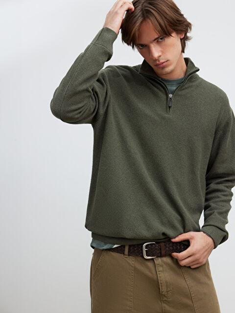 LCW Vision Dik Yaka Erkek Triko Kazak - W5OQ46Z8-CV5