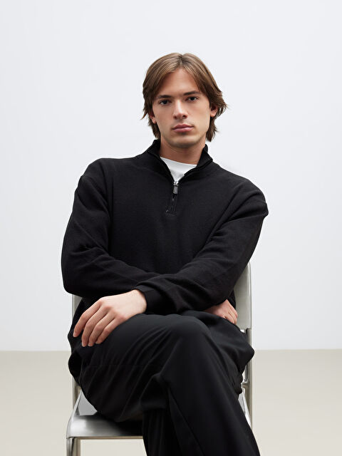 LCW Vision Dik Yaka Erkek Triko Kazak - W5OQ46Z8-CVL