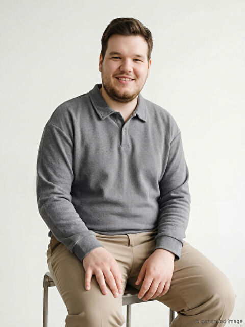 LC WAIKIKI Polo Yaka Erkek Sweatshirt - W5OR77Z8-JMD