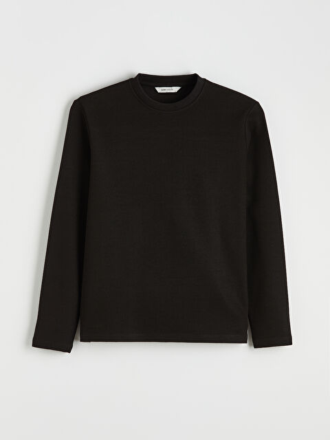 LCW Vision Bisiklet Yaka Uzun Kollu Erkek Tişört - W5OR87Z8-CVL