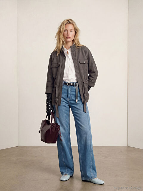 LCW Vision Wideleg Kadın Jean Pantolon - W5OS00Z8-CSV