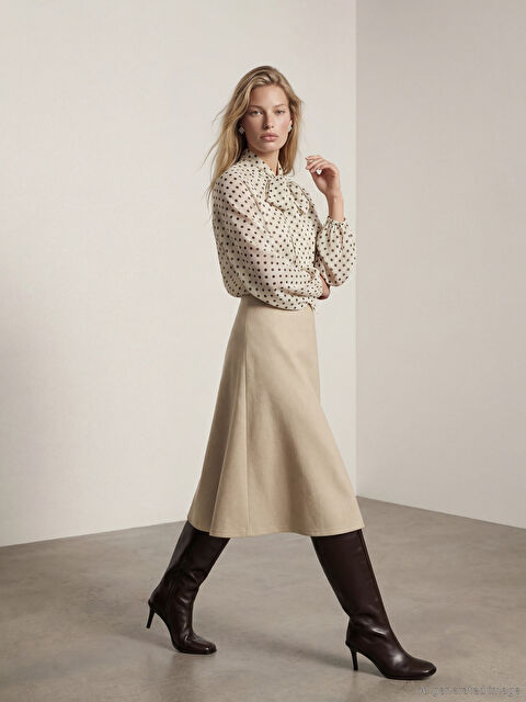 LCW Vision Beli Lastikli A Kesim Etek - W5OS02Z8-CR8