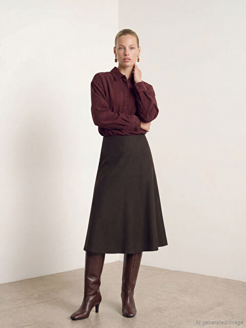 LCW Vision Beli Lastikli A Kesim Etek - W5OS02Z8-CT9