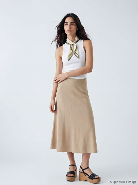 LCW Vision Beli Lastikli A Kesim Etek - W5OS02Z8-CR8