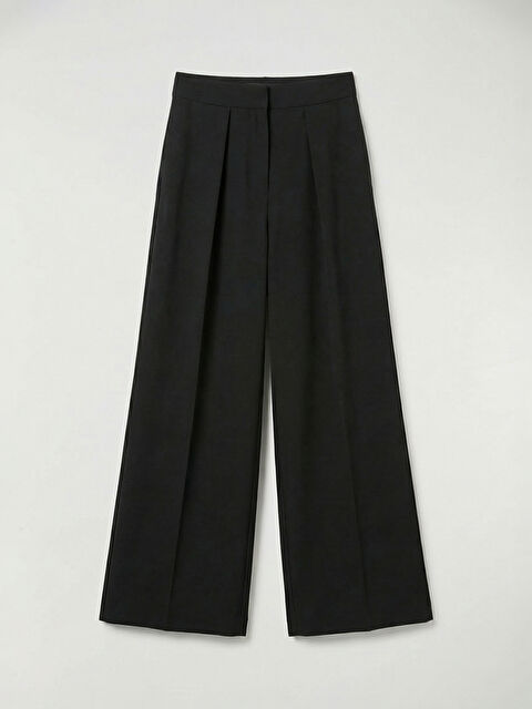 LCW Vision Pili Detaylı Geniş Paça Kadın Pantolon - W5OS11Z8-CVL