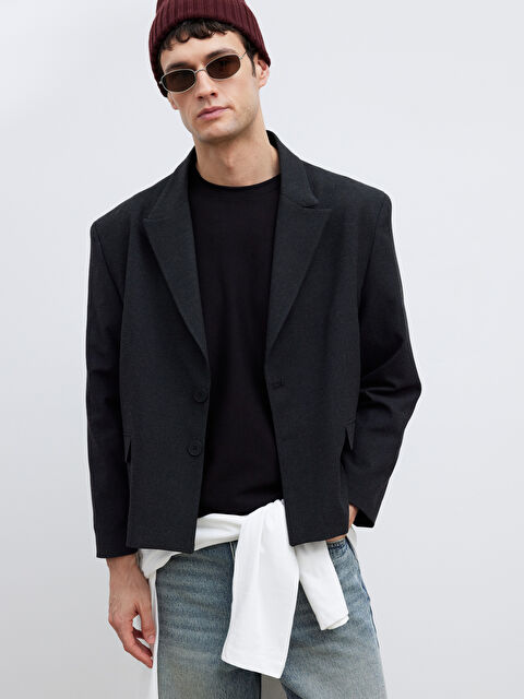 LCW Vision Standart Kalıp Erkek Blazer Ceket - W5OS32Z8-CTK