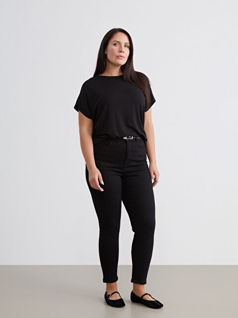 Soulife Yüksek Bel Skinny Fit Kadın Jean Pantolon - S6O745Z8-CVL