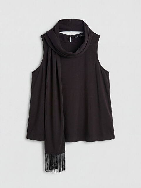 LCW Vision Püsküllü Fular Detaylı Bluz