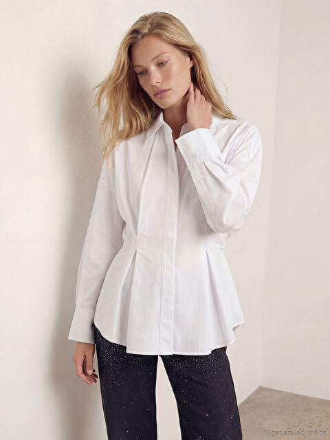 LCW Vision Pens Detaylı Kadın Gömlek - W5OS71Z8-Q6K