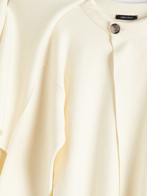 LCW Vision Bisiklet Yaka Şal Detaylı Kadın Triko Kazak - W5OS92Z8-FDU