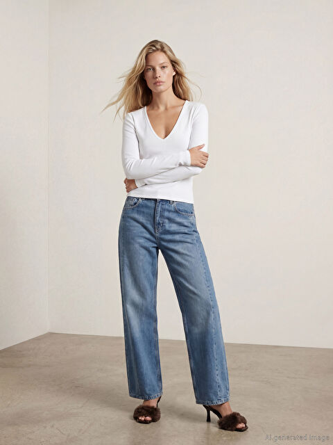 LCW Vision Ballon Fit Kadın Jean Pantolon - W5OS93Z8-CU5