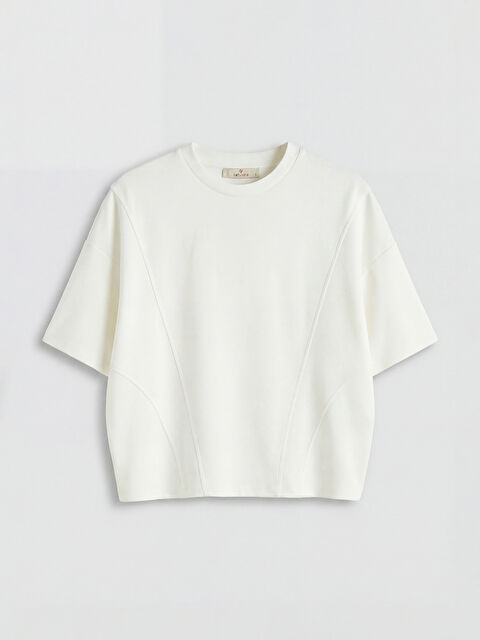 Natuvera Bisiklet Yaka Kadın Tişört - S6S622Z8-ZUX