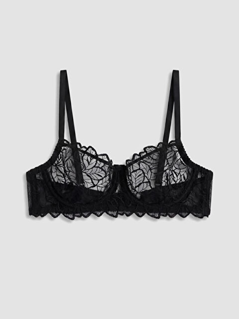 LCW DREAM Balenli Dolgusuz Dantelli Fantezi Tişört Sütyen