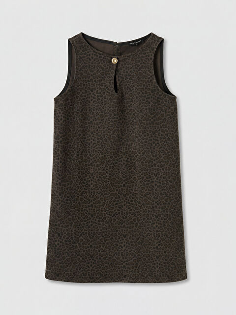 LCW Comfort Leopar Desenli Mini Jean Elbise