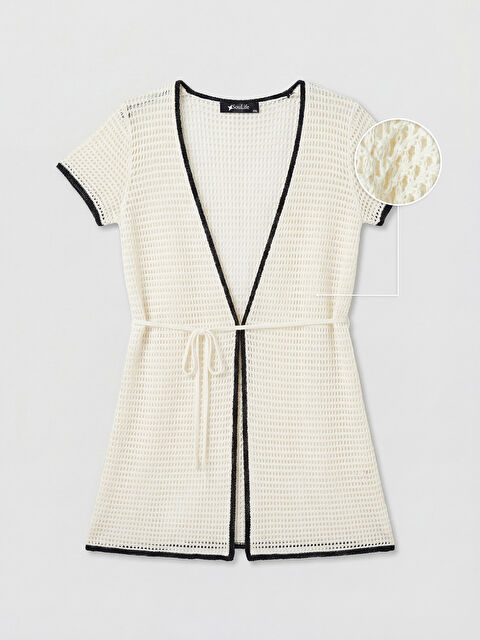 Soulife V Yaka Ajurlu Plaj Elbisesi