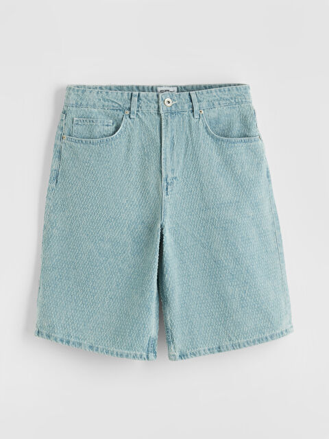 XSIDE Standart Kalıp Erkek Jean Şort - S6OO71Z8-GGH