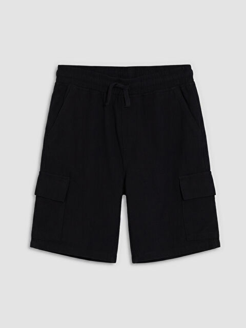 LCW Kids Beli Lastikli Erkek Çocuk Kargo Şort