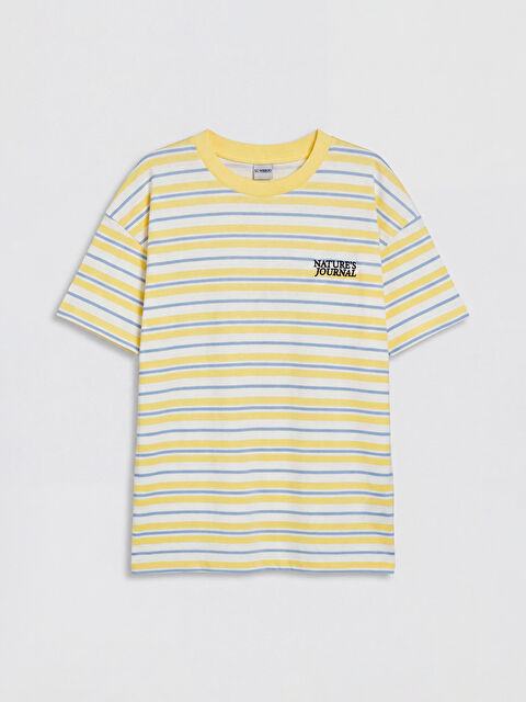 LCW Kids Çizgili Erkek Çocuk Tişört