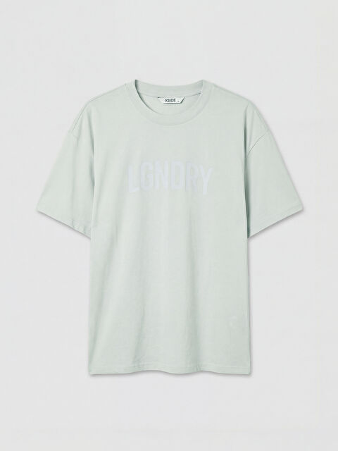 XSIDE Bisiklet Yaka Baskılı Erkek Tişört