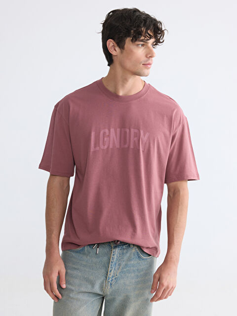 XSIDE Bisiklet Yaka Baskılı Erkek Tişört