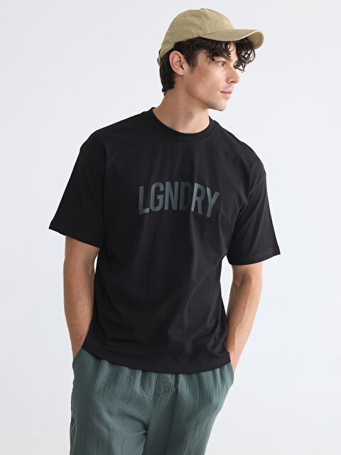 XSIDE Bisiklet Yaka Baskılı Erkek Tişört