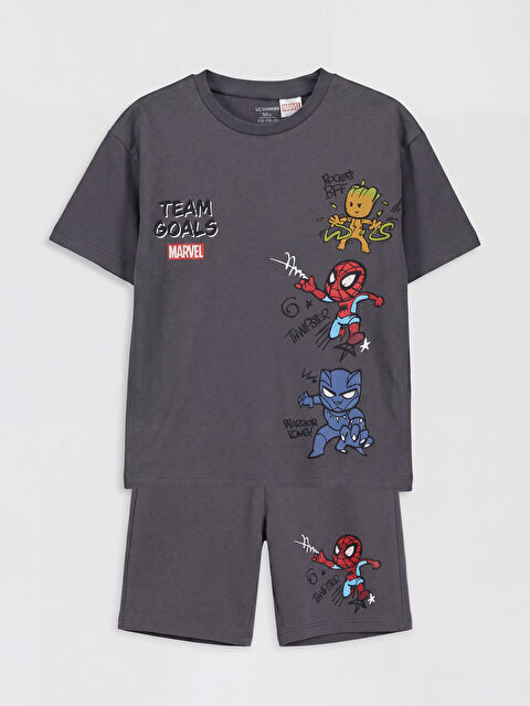 LCW Kids Spider-Man Baskılı Erkek Çocuk Pijama Takımı