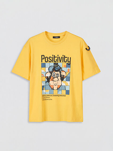 XSIDE Nostaljik Maymun Baskılı Erkek Tişört