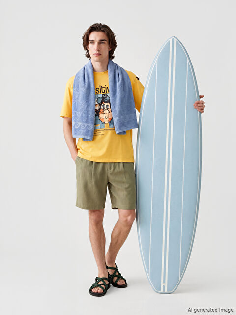 XSIDE Nostaljik Maymun Baskılı Erkek Tişört