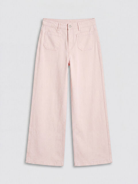 LCW Jeans Yüksek Bel Wideleg Kadın Jean Pantolon