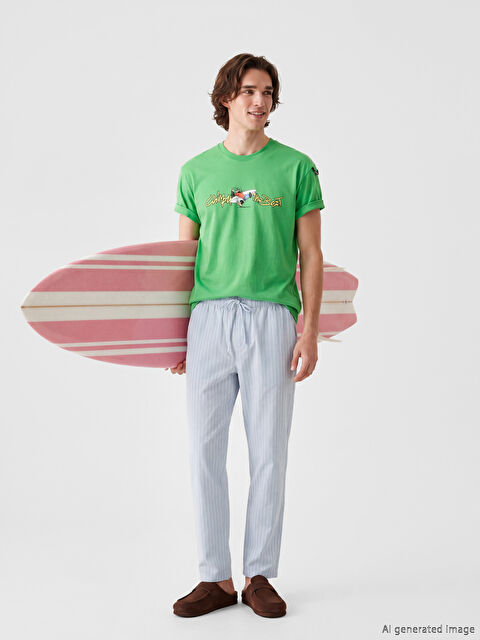 XSIDE Bisiklet Yaka Baskılı Erkek Tişört