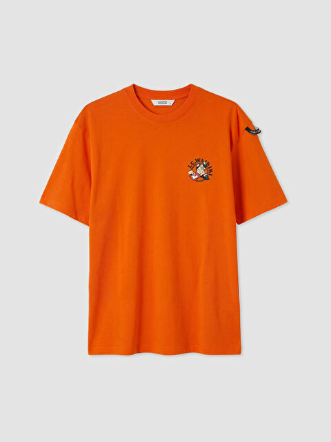 XSIDE Bisiklet Yaka Nostaljik Maymun Baskılı Erkek Tişört