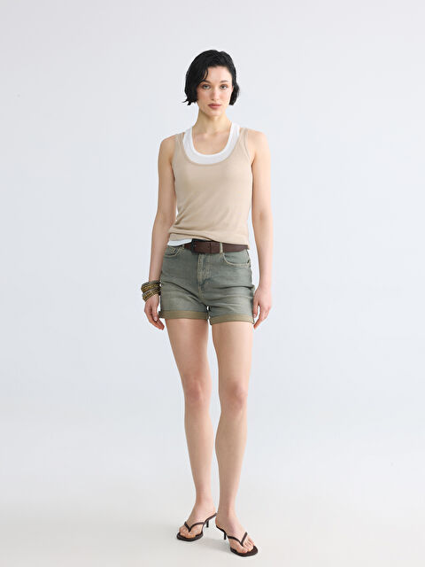 LCW Jeans Regular Fit Kadın Jean Şort