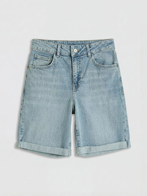 LCW Jeans Slim Fit Kadın Jean Şort