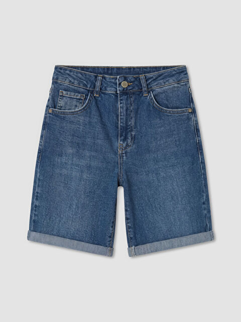 LCW Jeans Slim Fit Kadın Jean Şort