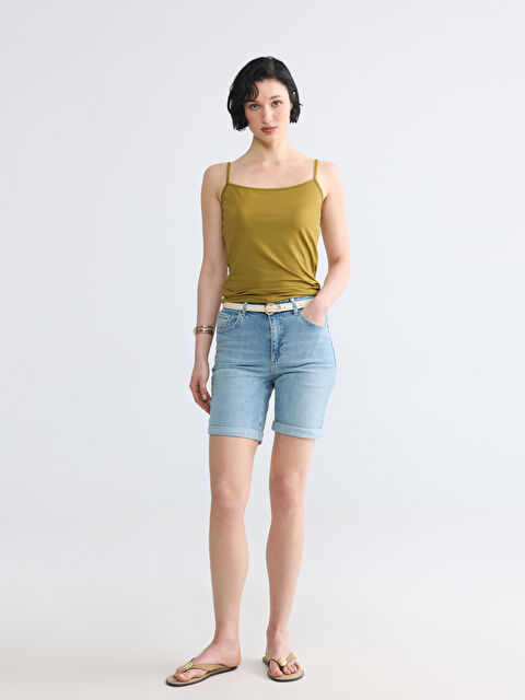 LCW Jeans Slim Fit Kadın Jean Şort