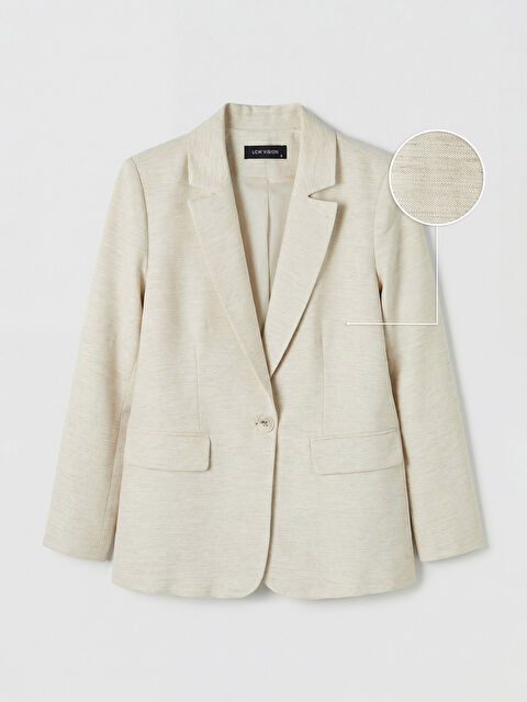 LCW Vision Keten Karışımlı Kadın Blazer Ceket