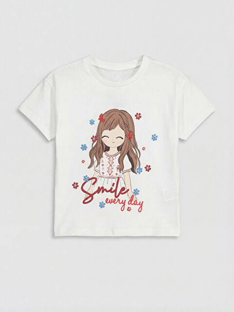 LCW baby Baskılı Kız Çocuk Tişört