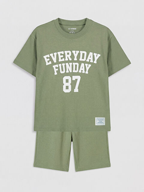 LCW Kids Baskılı Erkek Çocuk Takım