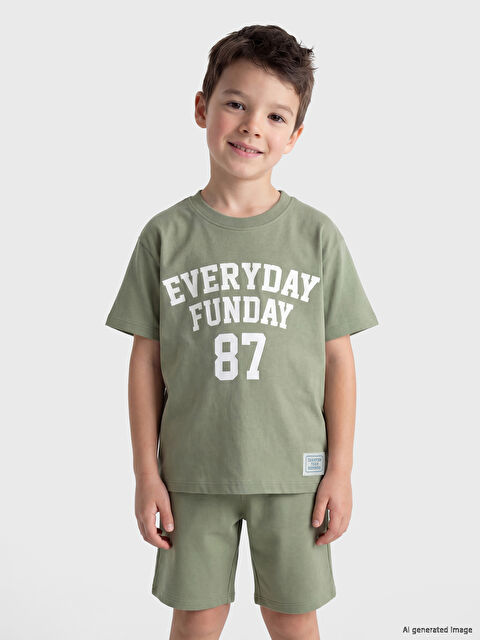 LCW Kids Baskılı Erkek Çocuk Takım