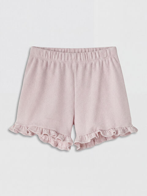 LCW Kids Kız Çocuk Fırfırlı Şort