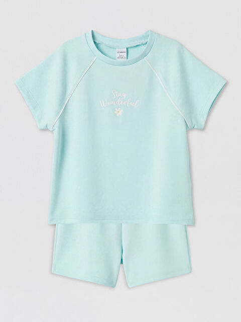 LCW Kids Çiçek Baskılı Kız Çocuk Takım