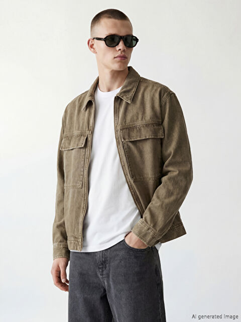 LCW Jeans Rahat Kalıp Erkek Jean Ceket