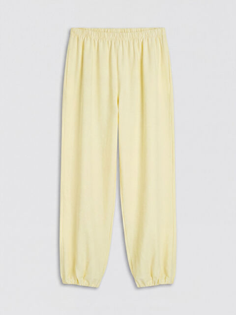 LCW Kids Beli Lastikli Kız Çocuk Jogger Pantolon