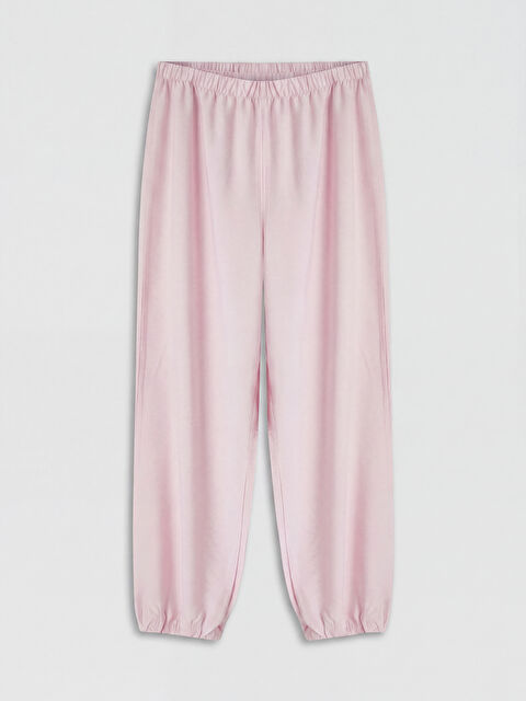 LCW Kids Beli Lastikli Kız Çocuk Jogger Pantolon