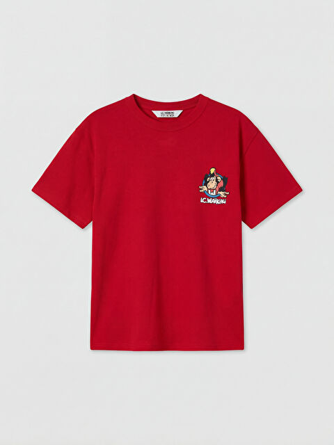 LCW Kids Nostaljik Maymun Baskılı Erkek Çocuk Tişört