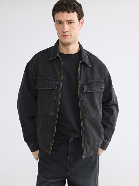 LCW Jeans Rahat Kalıp Erkek Jean Ceket